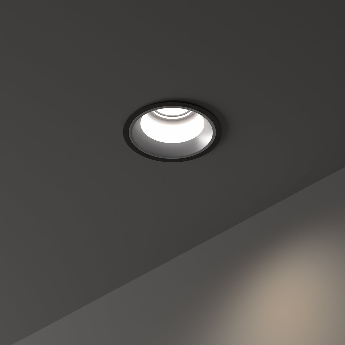 Spot încastrat Ideal Lux Off 28W 3000K, negru, 266572