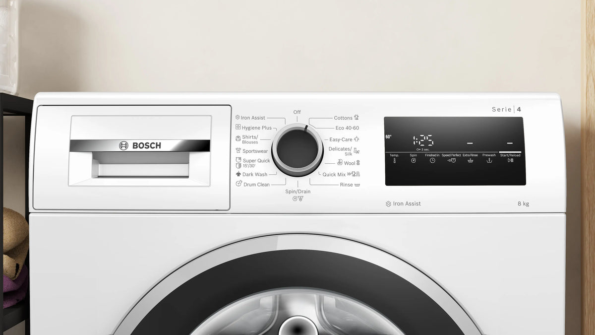 Mașină de spălat rufe Bosch WAN2426NBY, Seria 4, 8 kg, 1200 rpm, albă