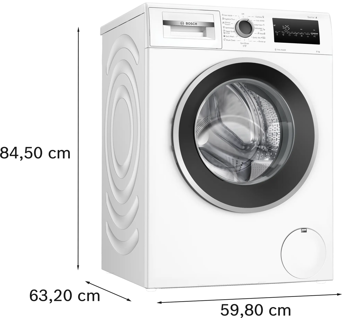 Mașină de spălat rufe Bosch WAN2426NBY, Seria 4, 8 kg, 1200 rpm, albă