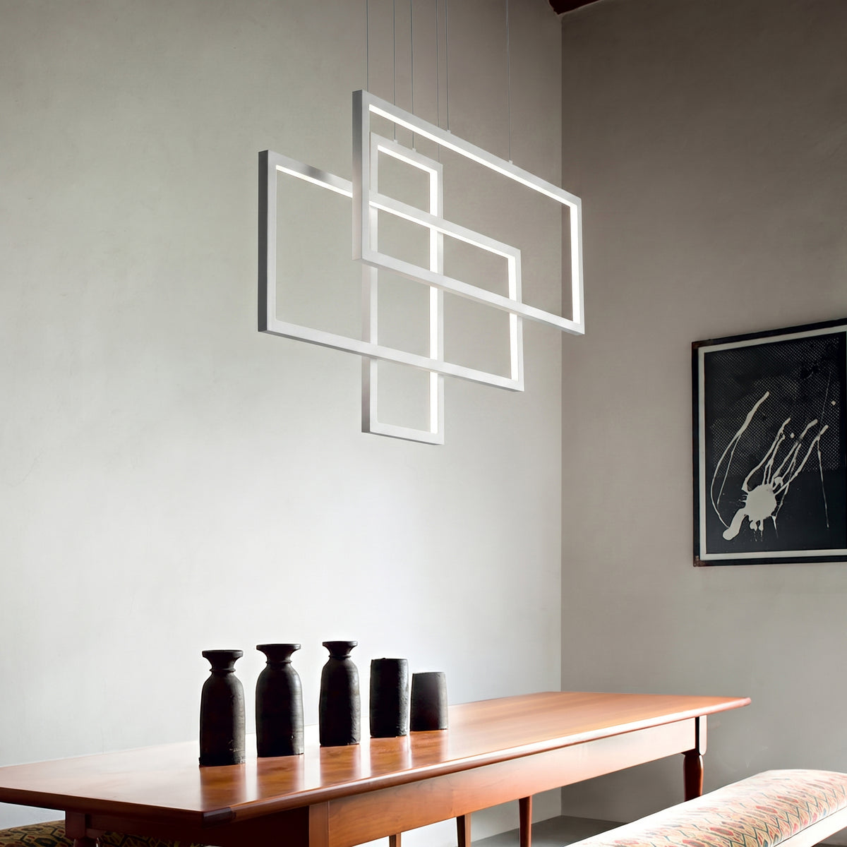 Lustră Ideal Lux Frame Cerchio 3000K, alb, 269351