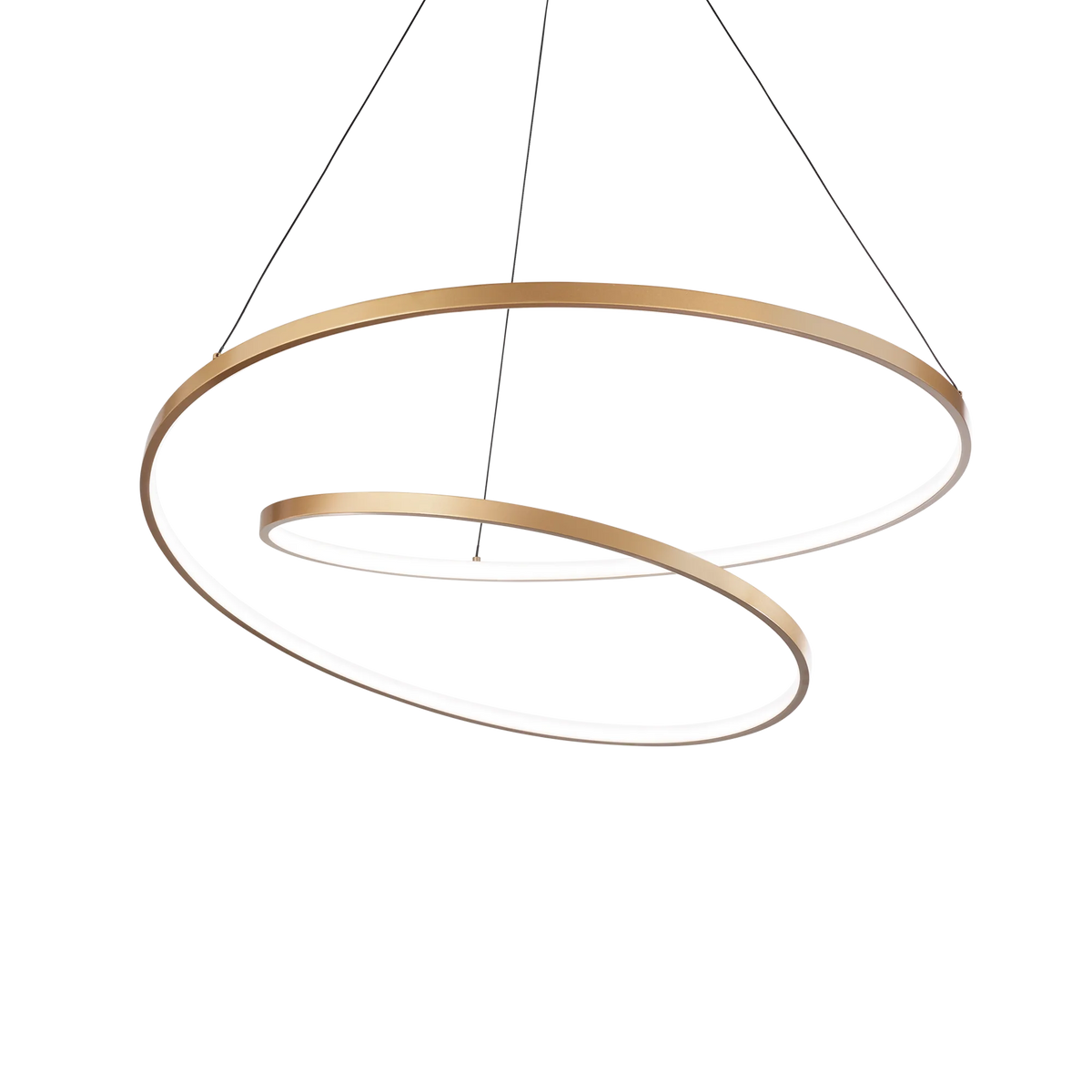 Lustră Ideal Lux Oz ON-OFF 3000K, alamă, Ø80 cm, 269467