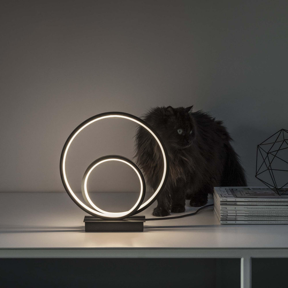 Veioză Ideal Lux Oz ON-OFF 3000K, negru, 269481