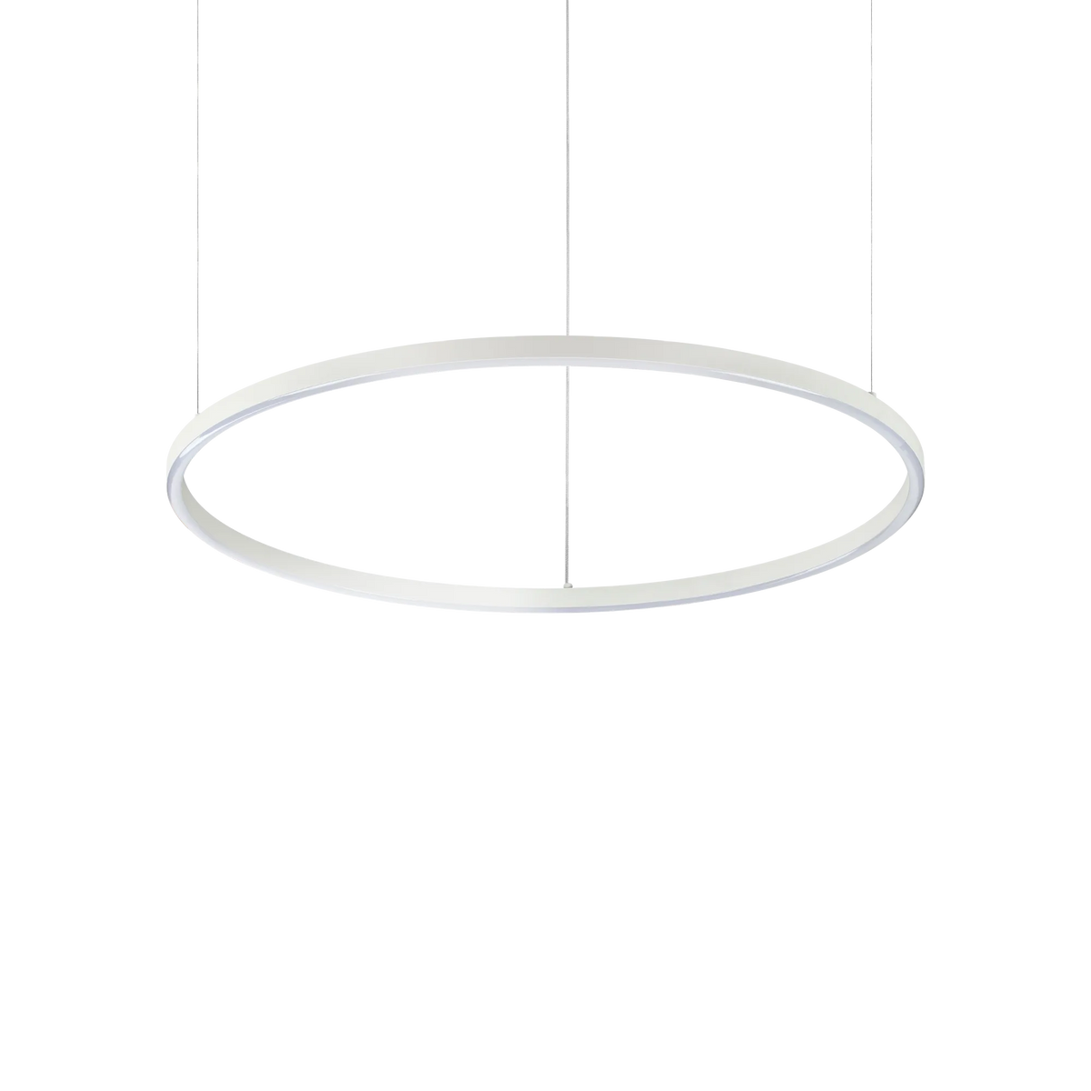 Lustră Ideal Lux Oracle Slim Round 3000K DALI, alb, Ø70 cm, 304403