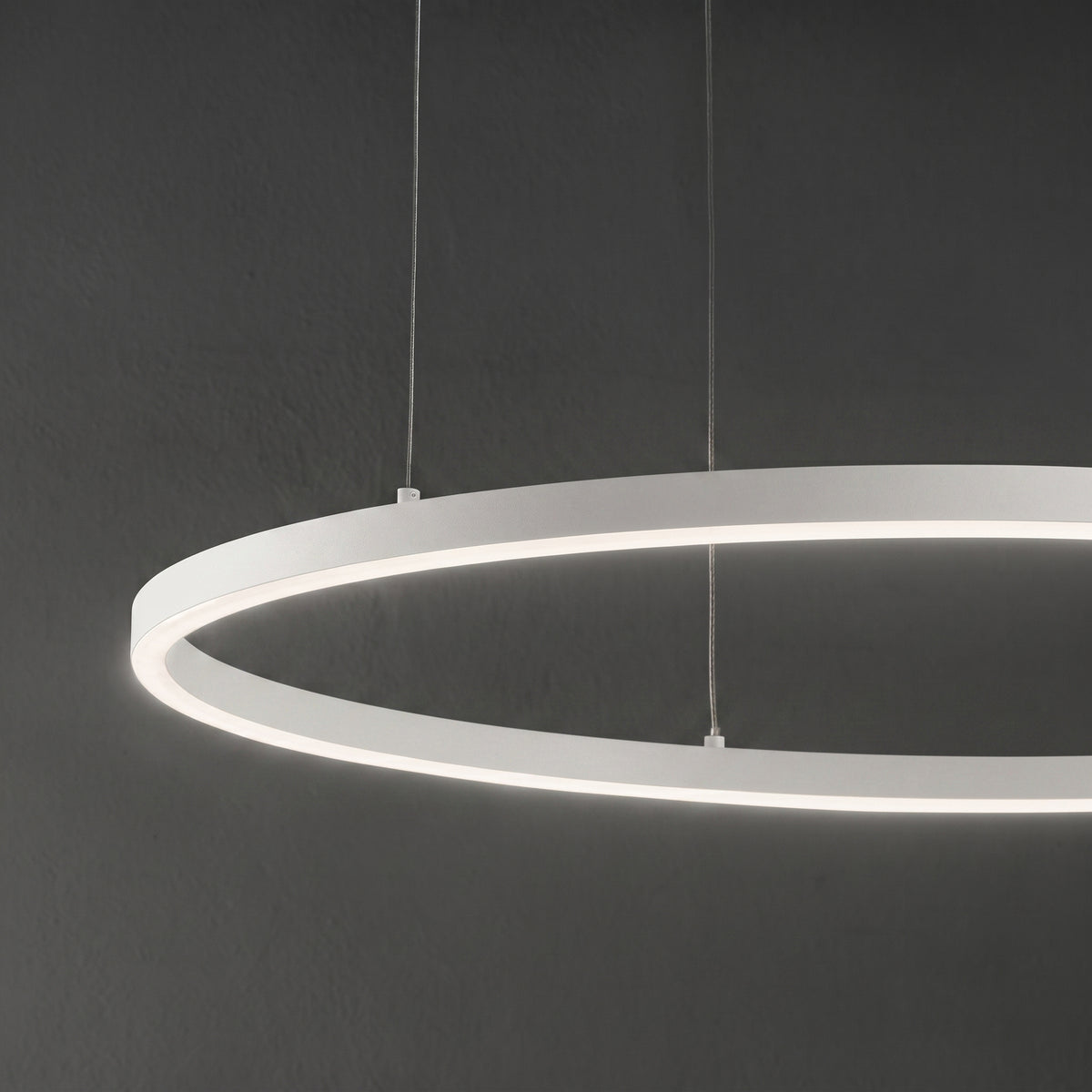 Lustră Ideal Lux Oracle Slim Round 4000K ON-OFF, alb, Ø90 cm, 269870