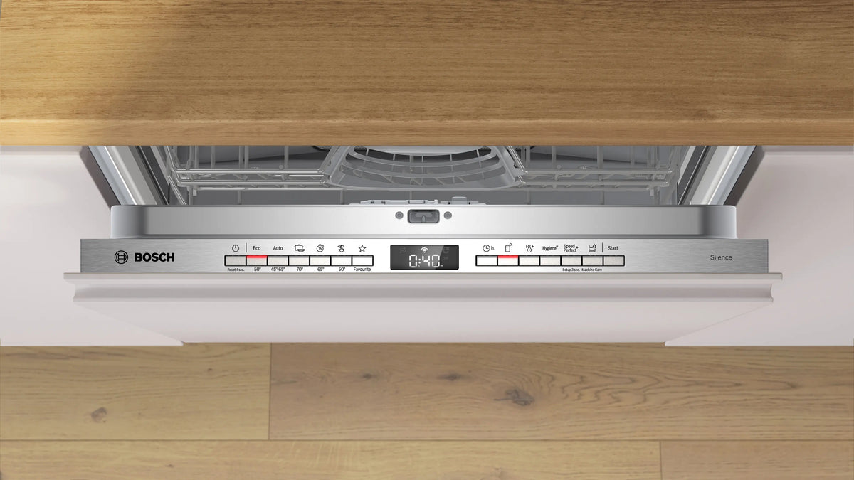 Mașină de spălat vase complet încorporabilă Bosch SMV4HVX12E, Seria 4, 60 cm, 14 seturi