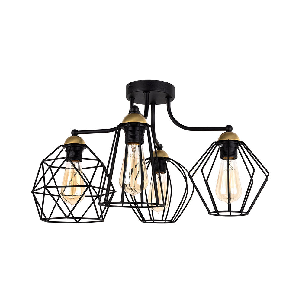 Plafonieră TK Lighting Galaxy 4, alamă, 4 x E27, 2715