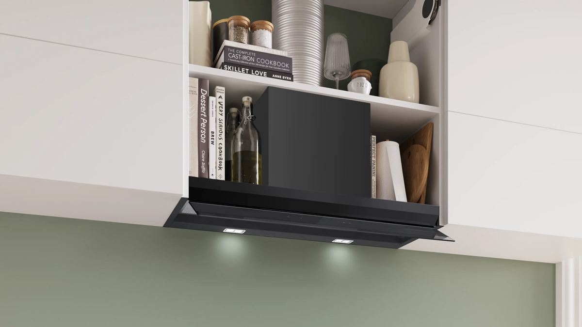 Hotă încorporabilă Bosch DBB87DP60, Seria 6, 80 cm, neagră