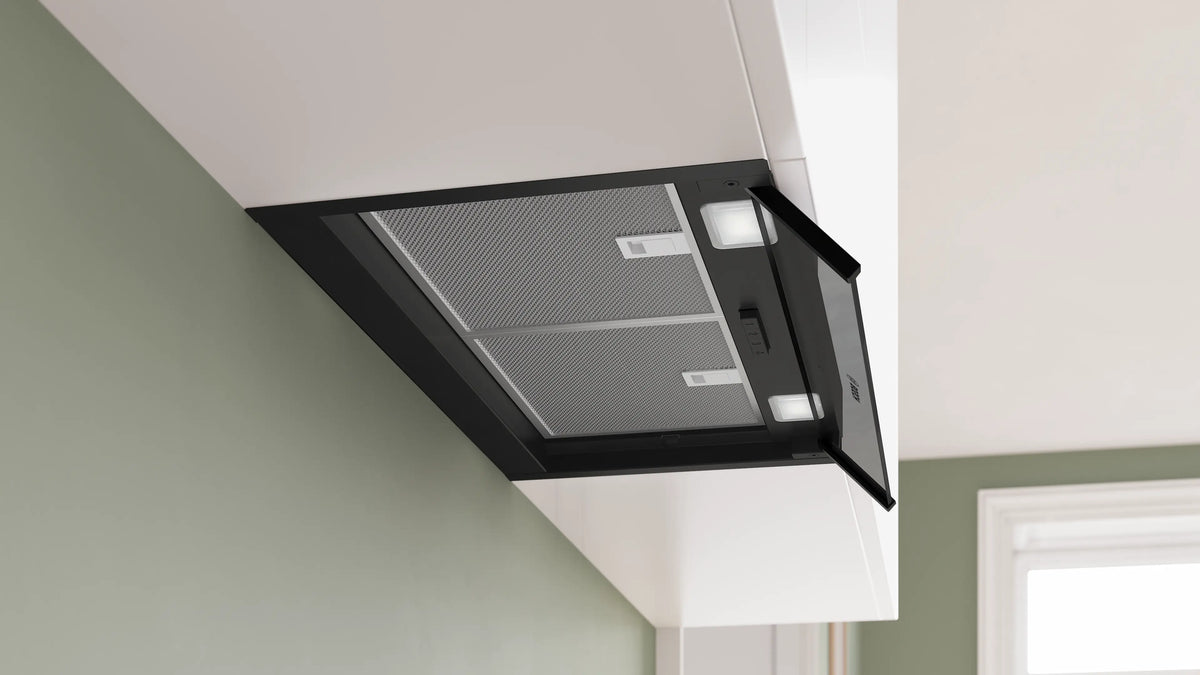 Hotă încorporabilă Bosch DBB65CC60, Seria 4, 60 cm, neagră