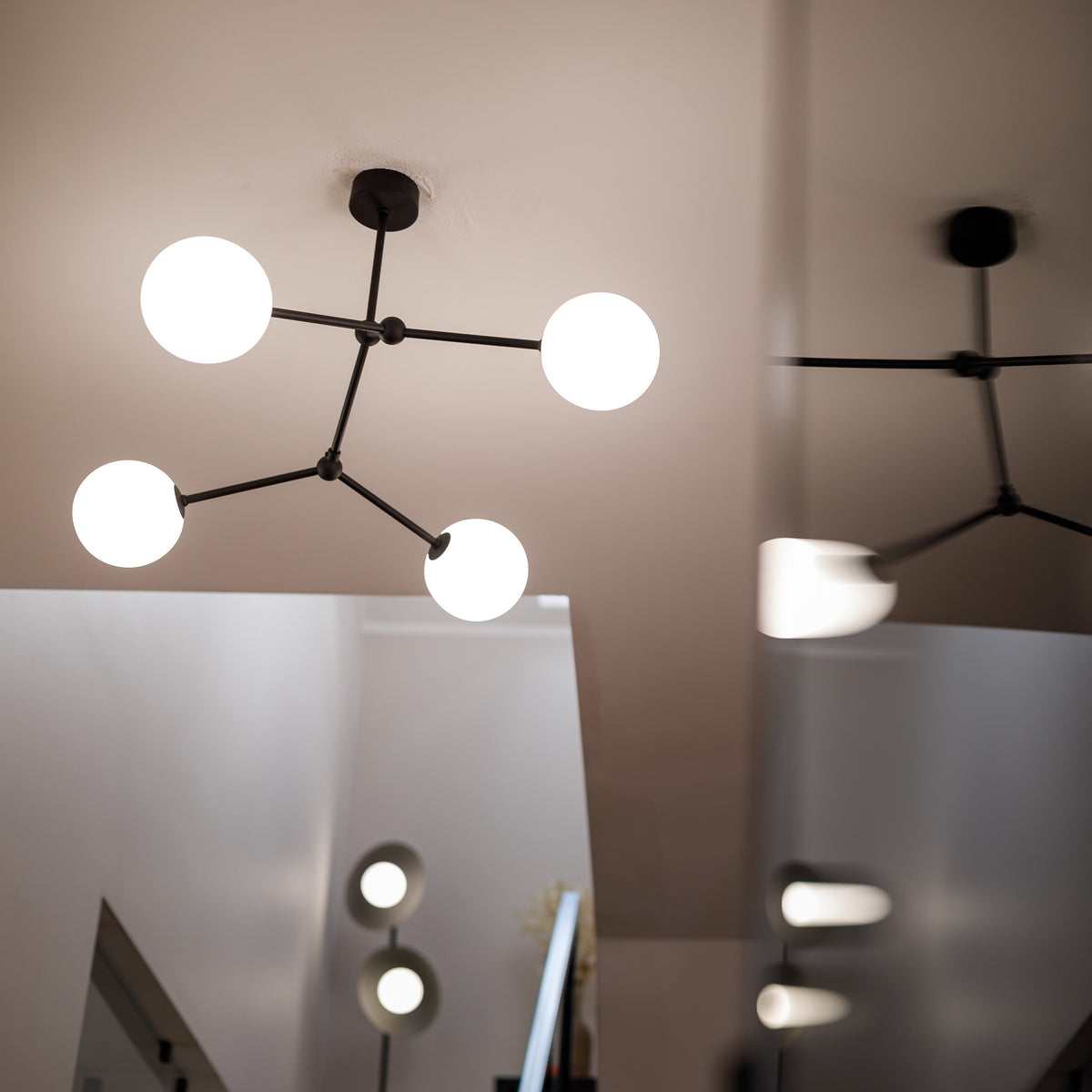 Lustră TK Lighting Fairy 4, negru, 4 x E27, 2730