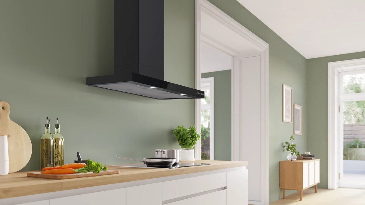 Hotă decorativă Bosch DWB97DN60, Seria 6, 90 cm, neagră