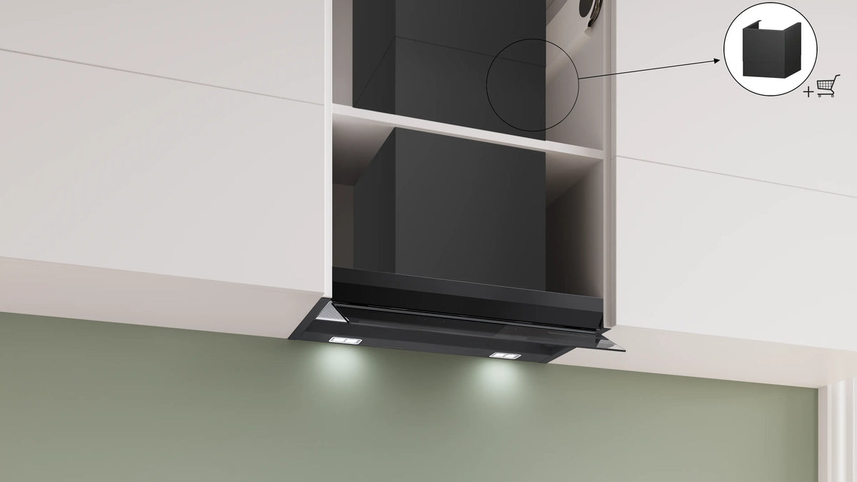 Hotă încorporabilă Bosch DBB67DP60, Seria 6, 60 cm, neagră