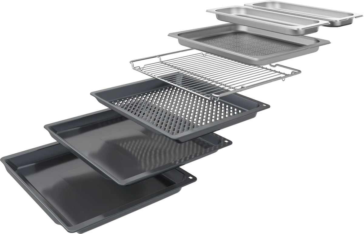Cuptor încorporabil cu abur Bosch HSG7361B1, Seria 8, 1 l, negru