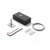 FLUO KIT SINGLE STEEL CABLE 2 MT + WH CEILING CUP