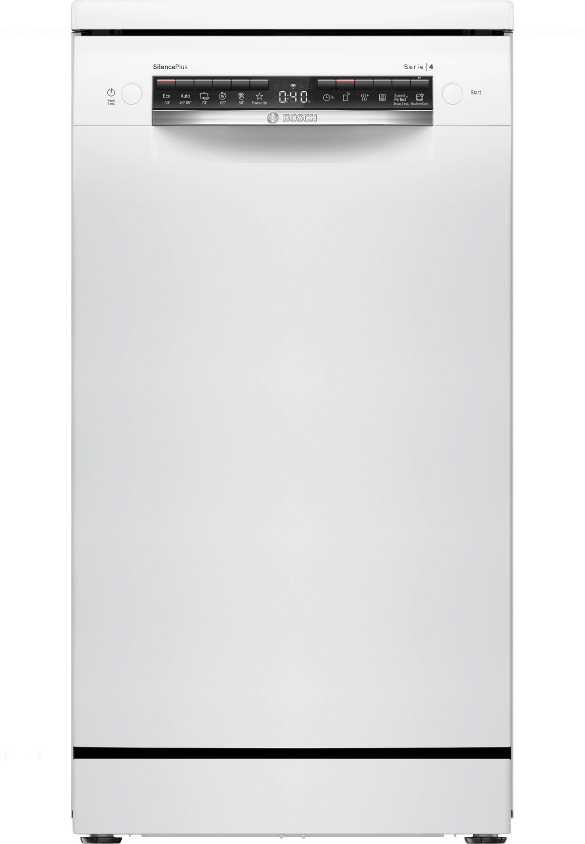 Mașină de spălat vase Bosch SPS4HMW13E, Seria 4, 45 cm, 10 seturi, albă