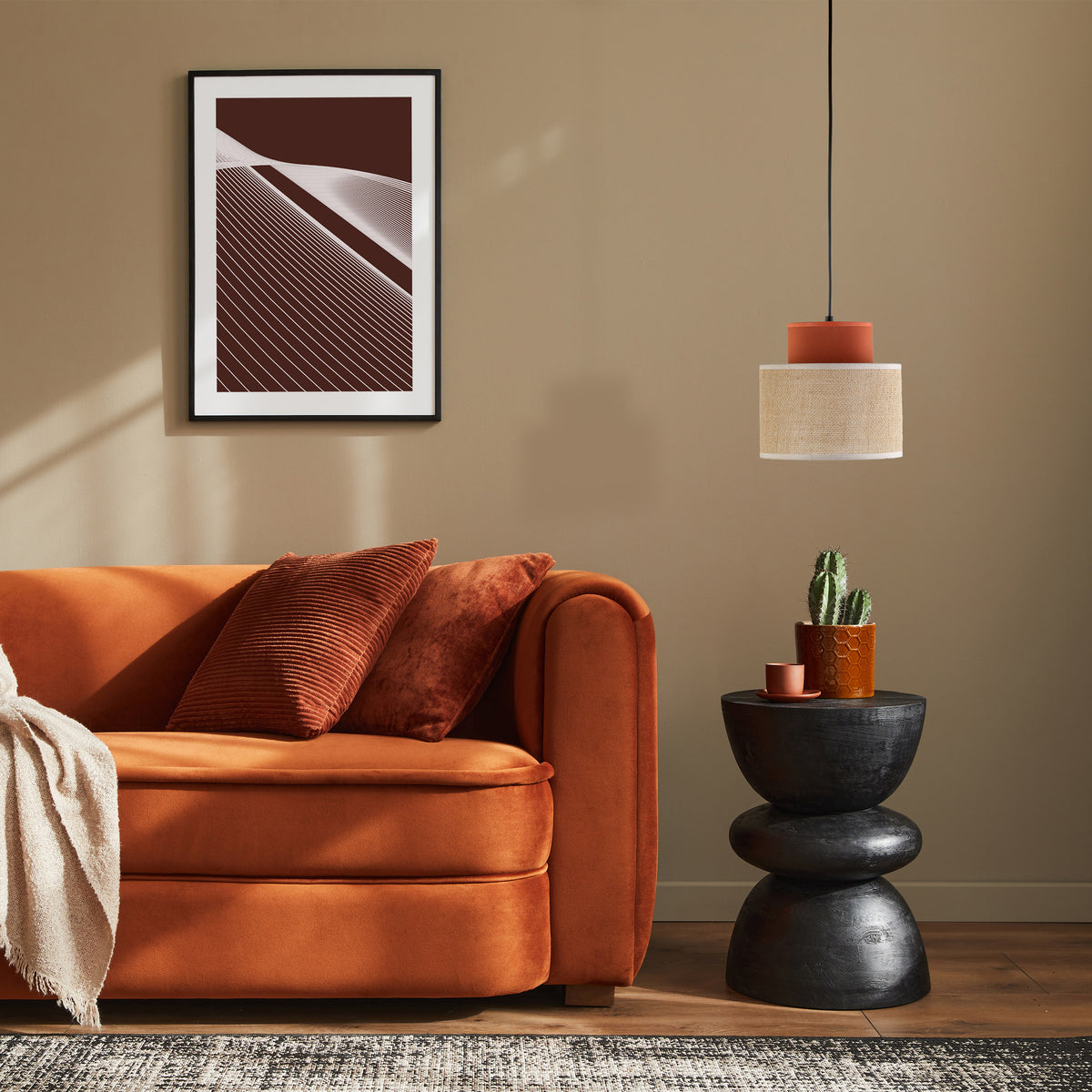 Lampa suspendată Duo Juta Brown 2785 TK 2785