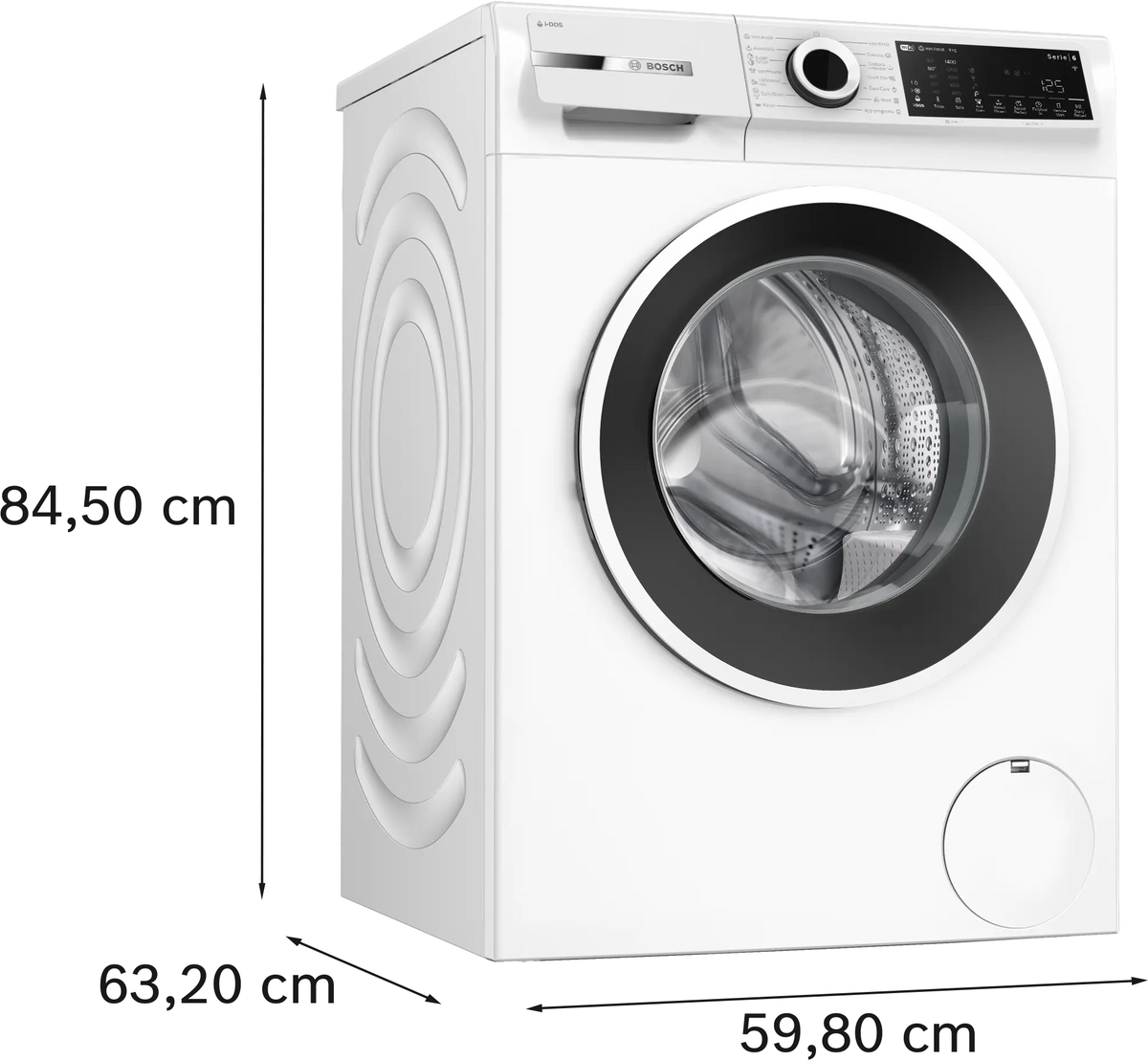 Mașină de spălat rufe Bosch WGJ244A2BY, Seria 6, 9 kg, 1400 rpm, albă