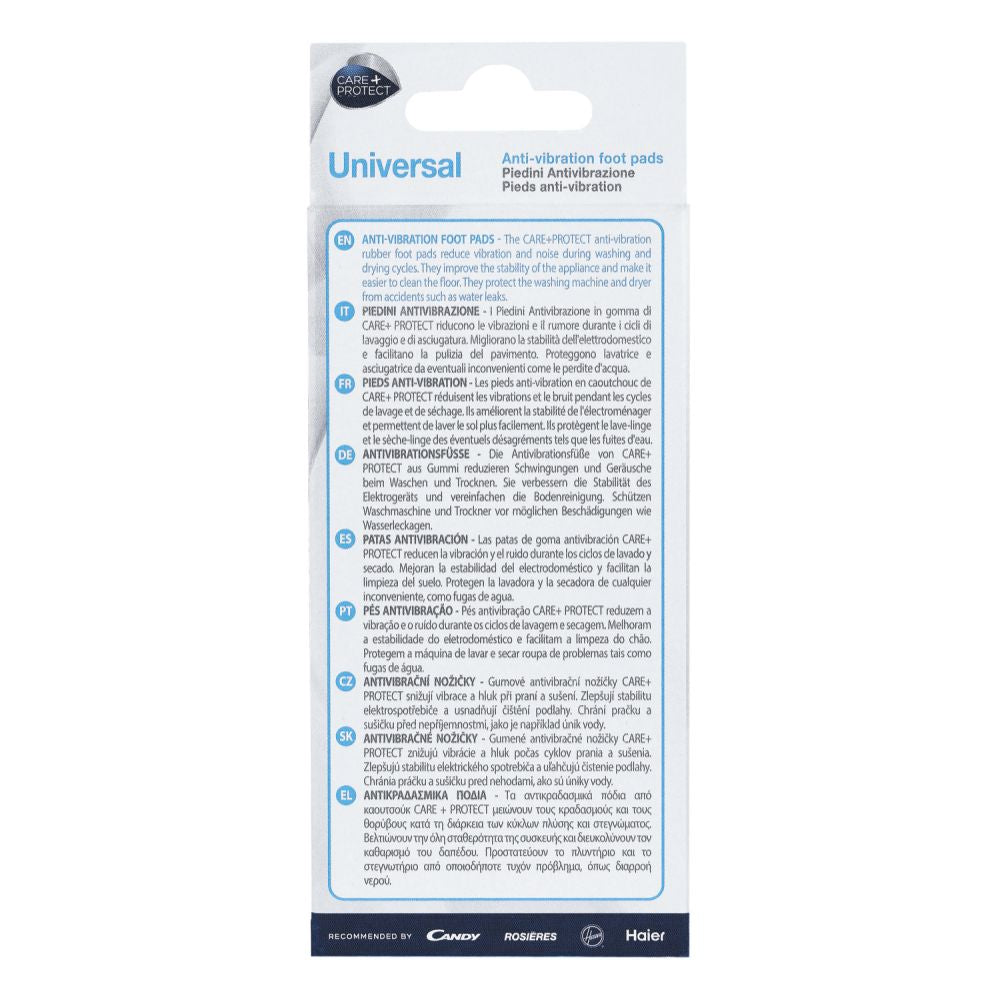 Picioare antivibrații pentru mașina de spălat Care+Protect CAF1001