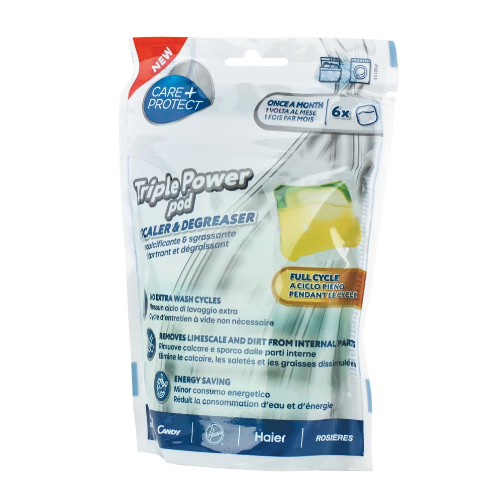 Capsule Triple Power pentru mașina de spălat rufe și vase Care+Protect CPPPODWMDW
