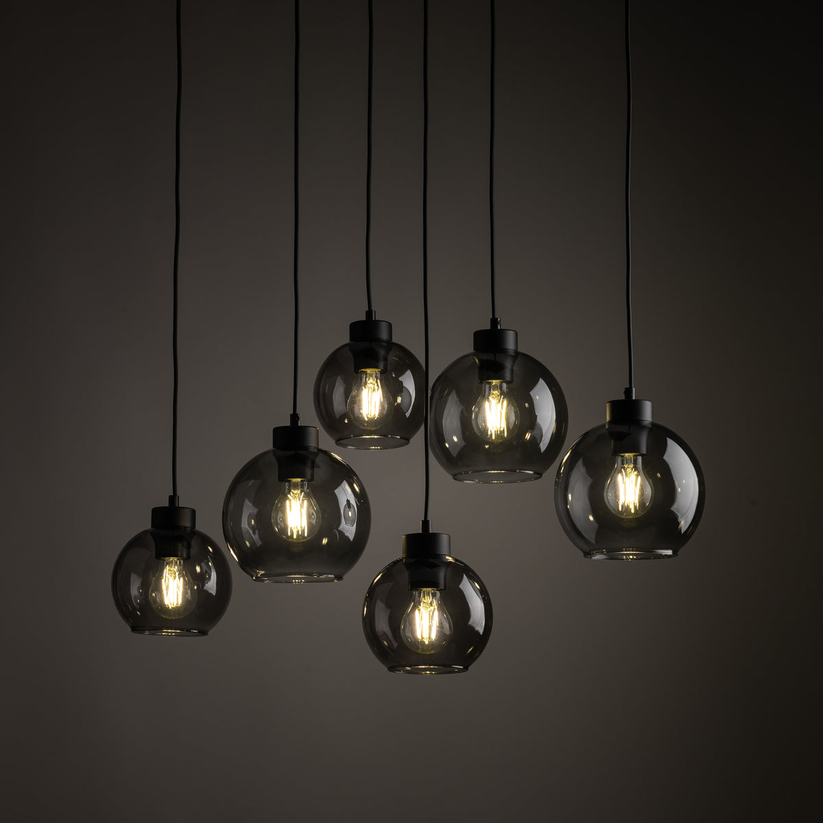 Lampa suspendata Cubus Grafit 6 surse de lumina 2833 TK 2833