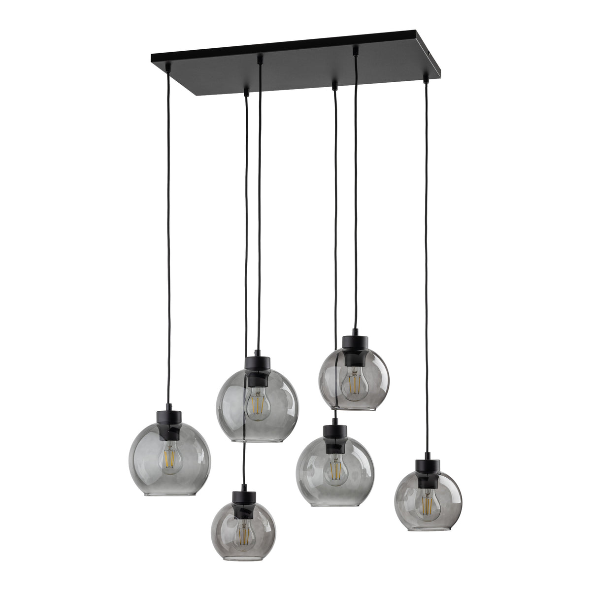 Lampa suspendata Cubus Grafit 6 surse de lumina 2833 TK 2833