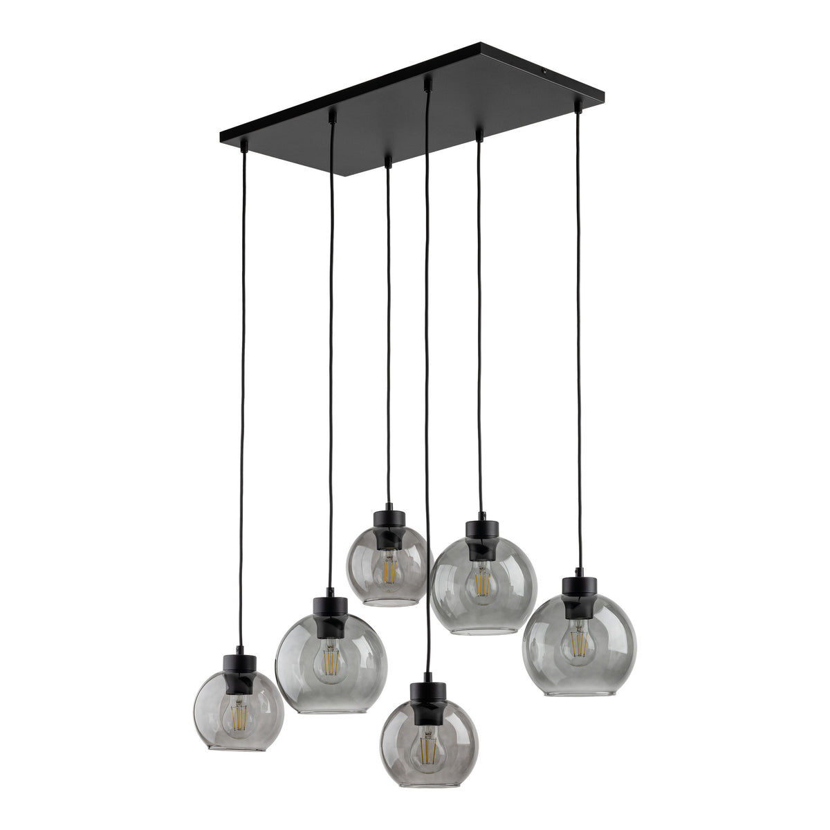 Lampa suspendata Cubus Grafit 6 surse de lumina 2833 TK 2833