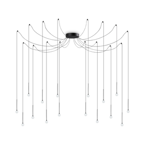 Lustră Ideal Lux Lucciola SP16, negru, 284002