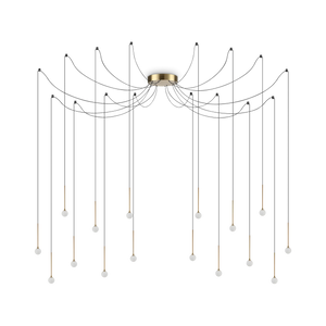 Lustră Ideal Lux Lucciola SP16, alamă, 284019