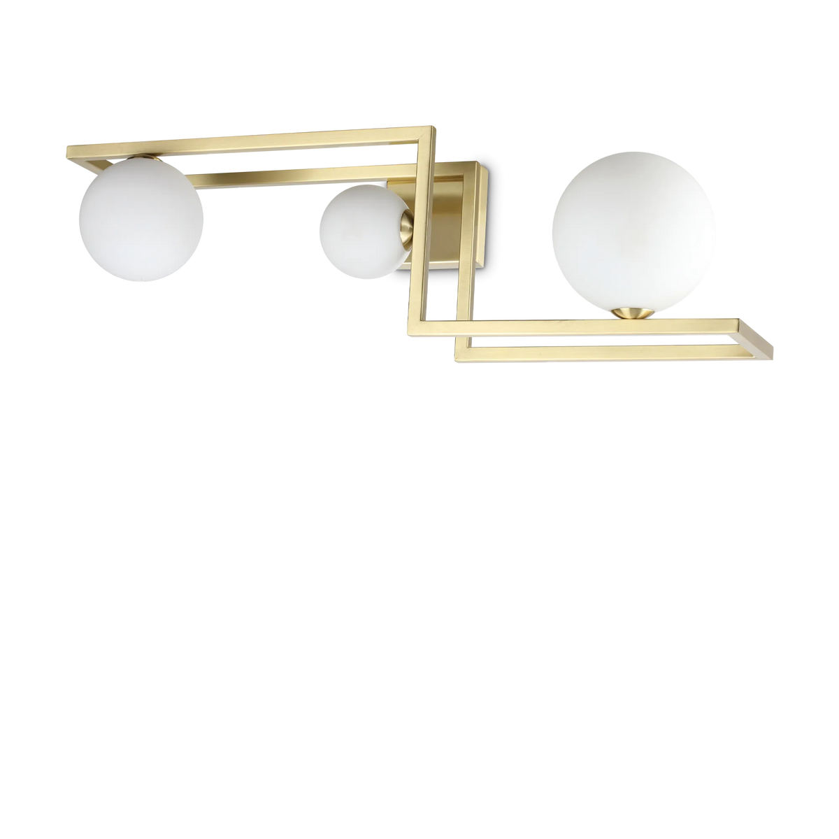 Plafonieră Ideal Lux Angolo PL3, alamă, 284330