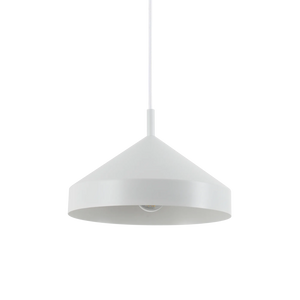 Pendul Ideal Lux Yurta SP1, alb, Ø30 cm, 285153