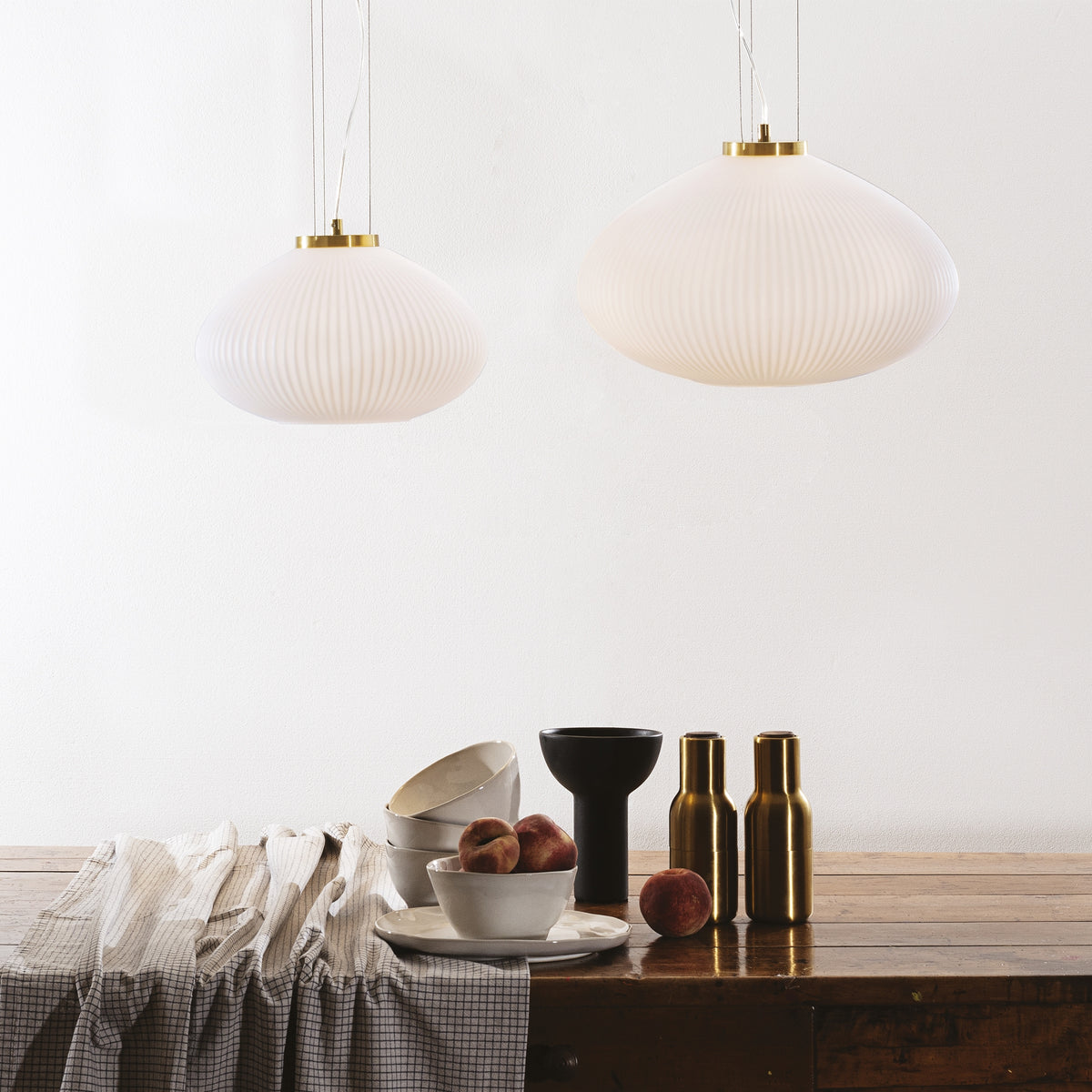 Pendul Ideal Lux Plisse' SP1, crom, Ø35 cm, 285184