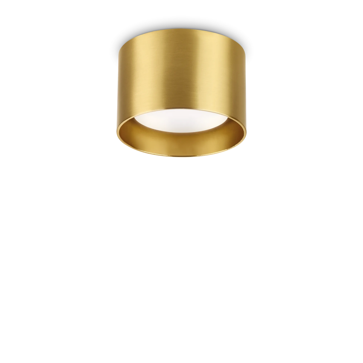 Plafonieră Ideal Lux Spike PL1 Round, alamă, 285238