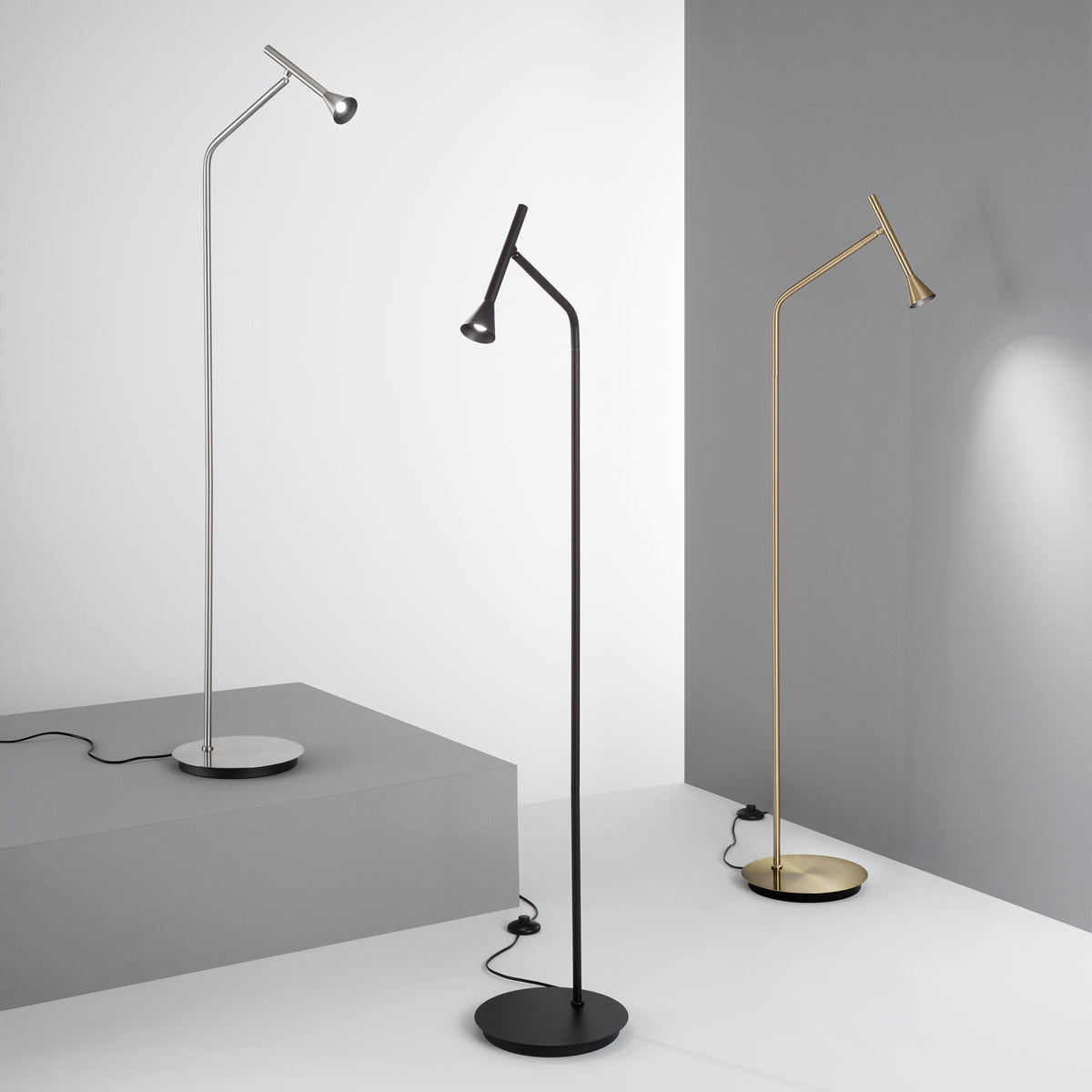 Lampadar Ideal Lux Diesis, alamă, 285344