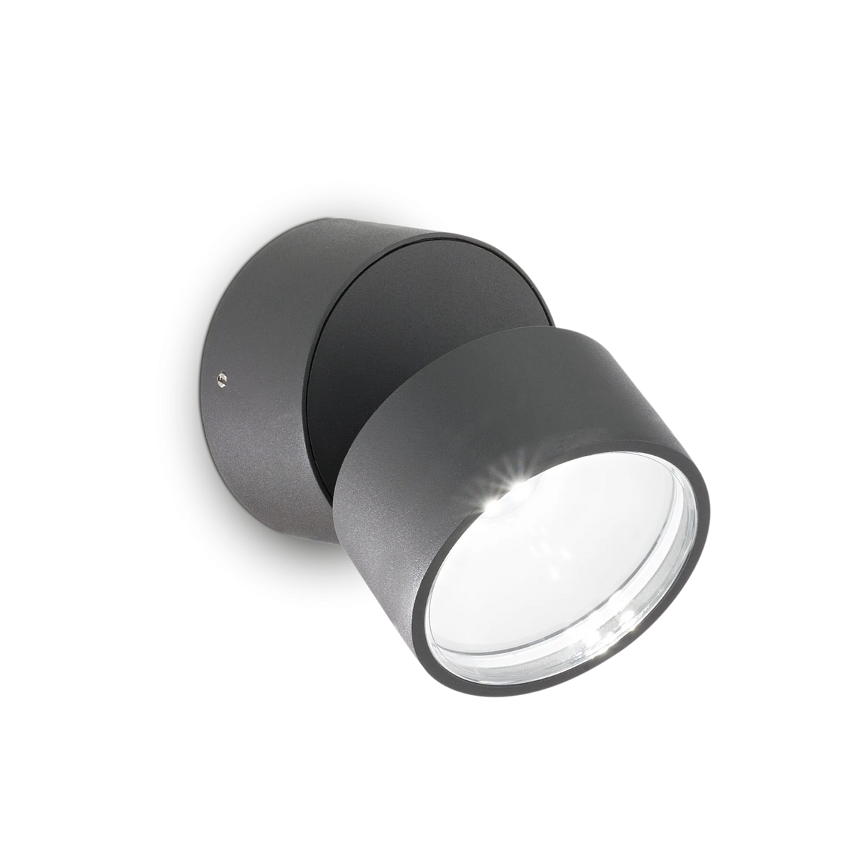 Aplică de exterior Ideal Lux Omega Round 4000K, antracit, 285467