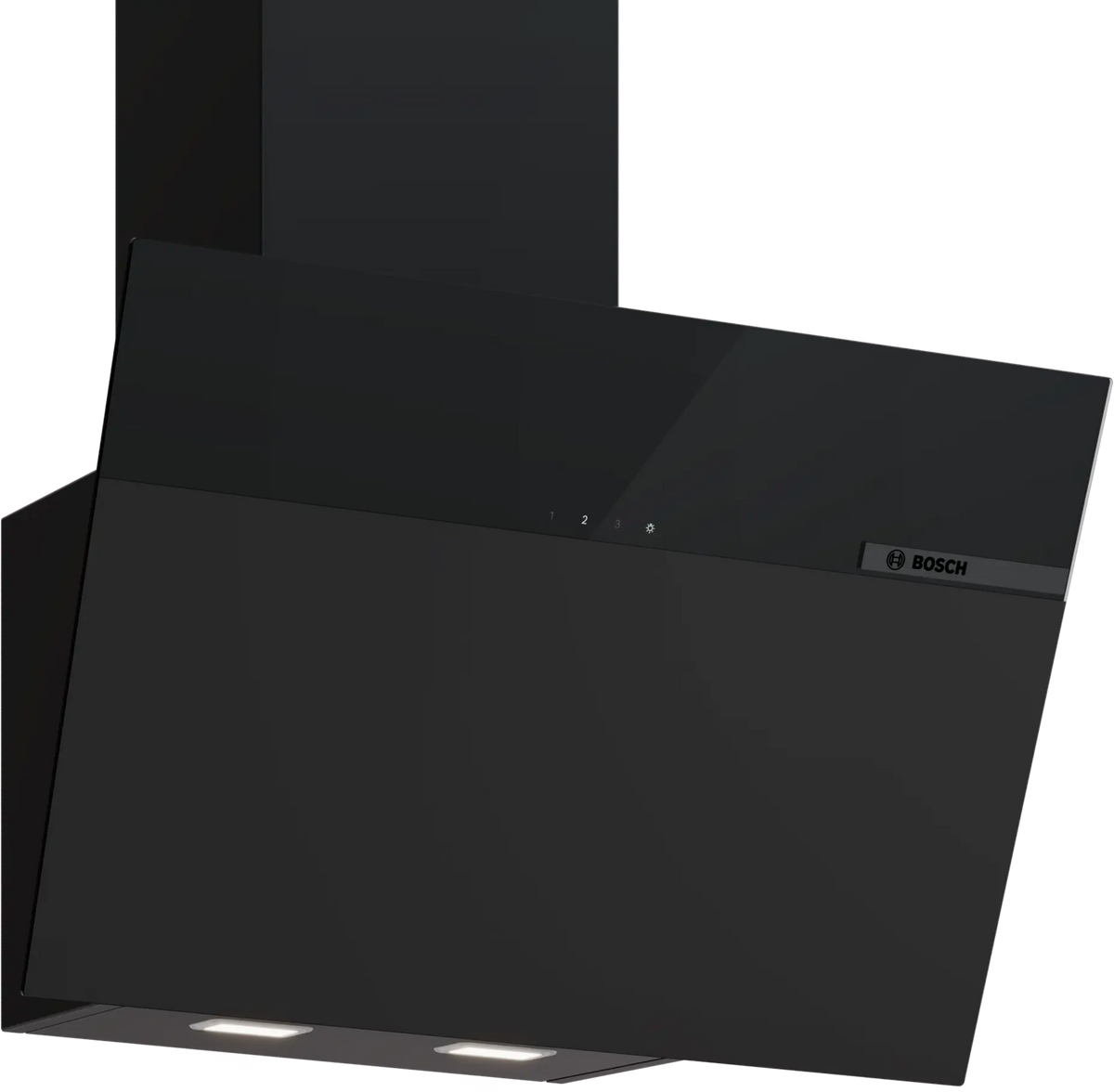 Hotă decorativă Bosch DWK65DFA1, Seria 4, 60 cm, neagră