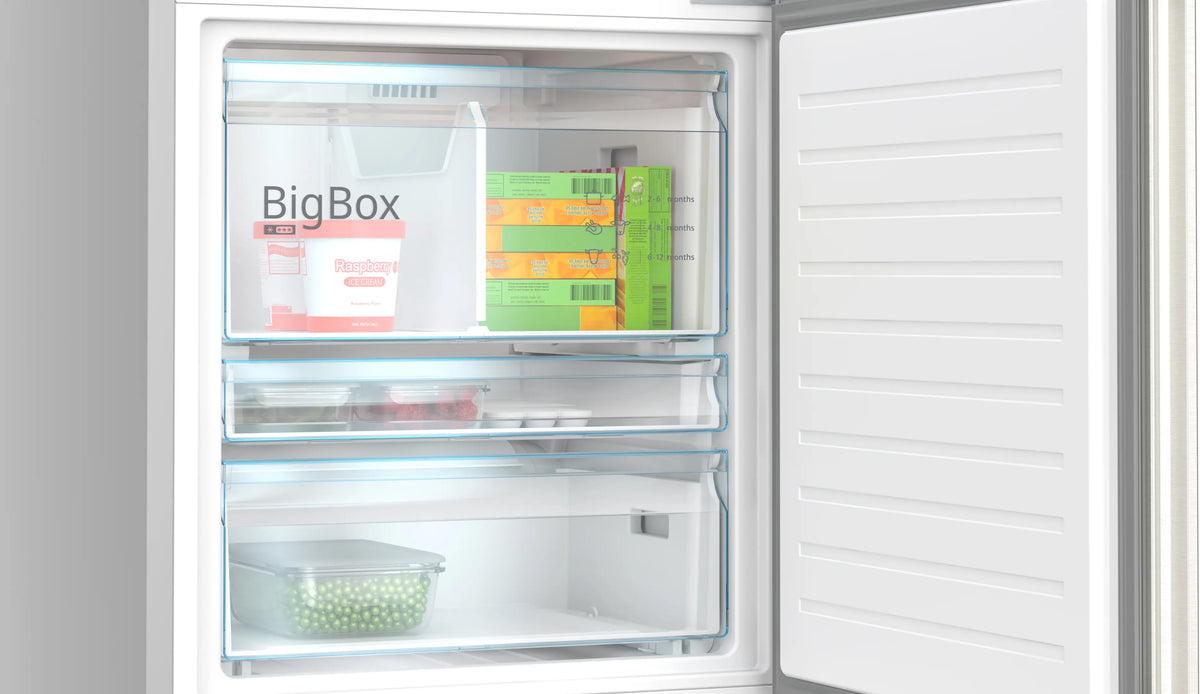 Combină frigorifică Bosch KGN56XIDK, Seria 4, 500 l, Total No Frost, inox