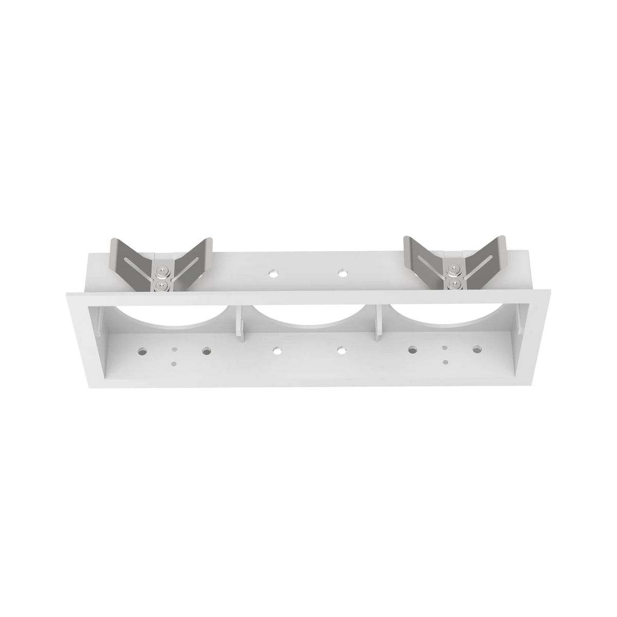 Ramă pentru spot încastrat Ideal Lux Bento Frame Square Triple, alb, 287928