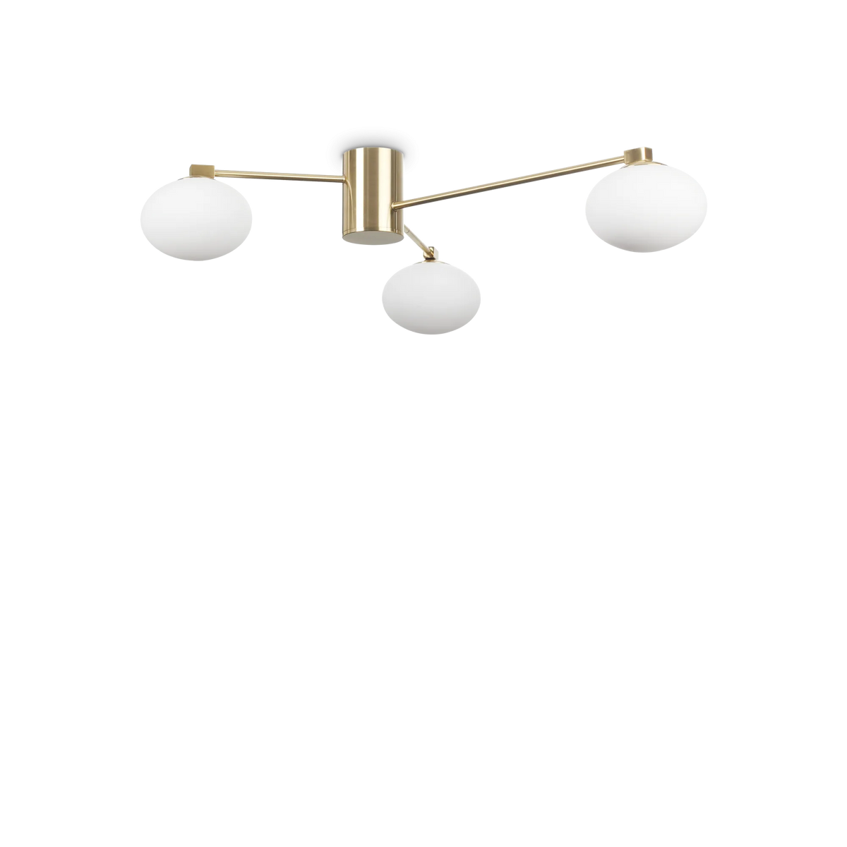 Plafonieră Ideal Lux Hermes PL3, alamă, Ø90 cm, 288260