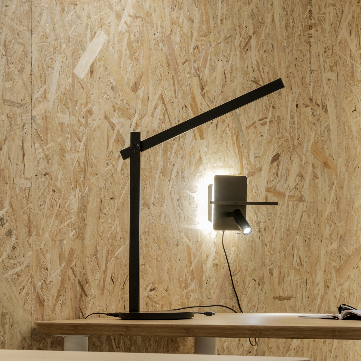 Veioză Ideal Lux Pivot, negru, 289151