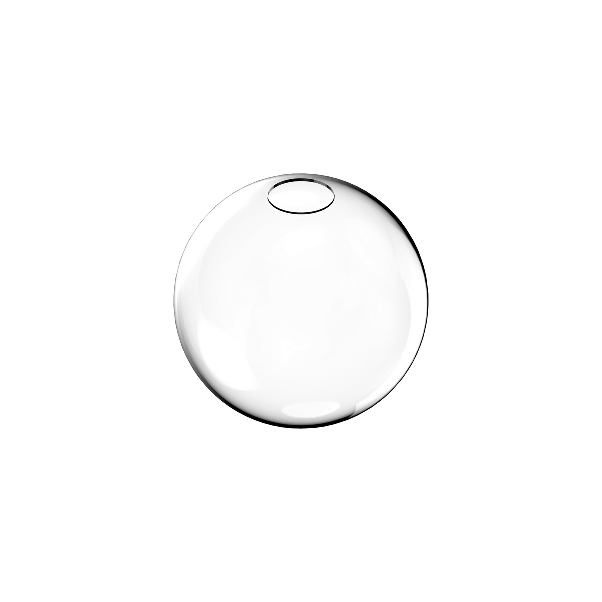 Abajur din sticlă Ideal Lux Mapa Mini Vetro D20, transparent, 289786