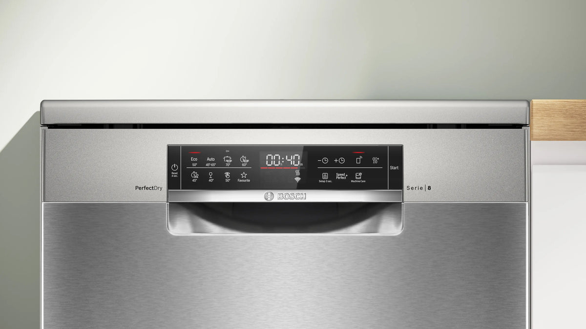 Mașină de spălat vase Bosch SMS8YCI04E, Seria 8, 60 cm, 14 seturi, inox