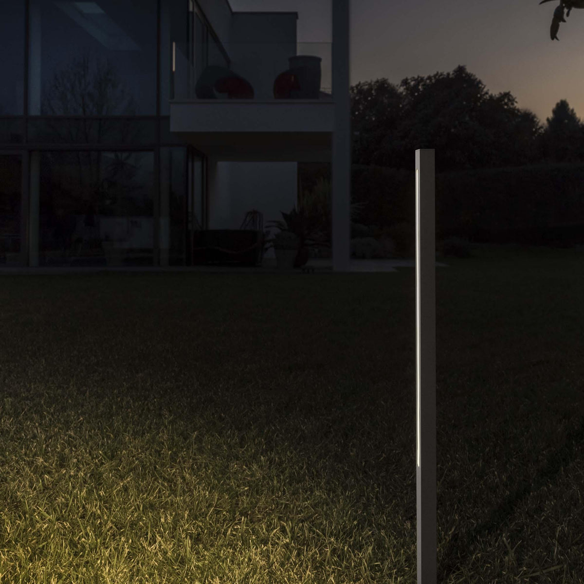 Lampă de exterior Ideal Lux Jedi, negru, H160 cm, 293202