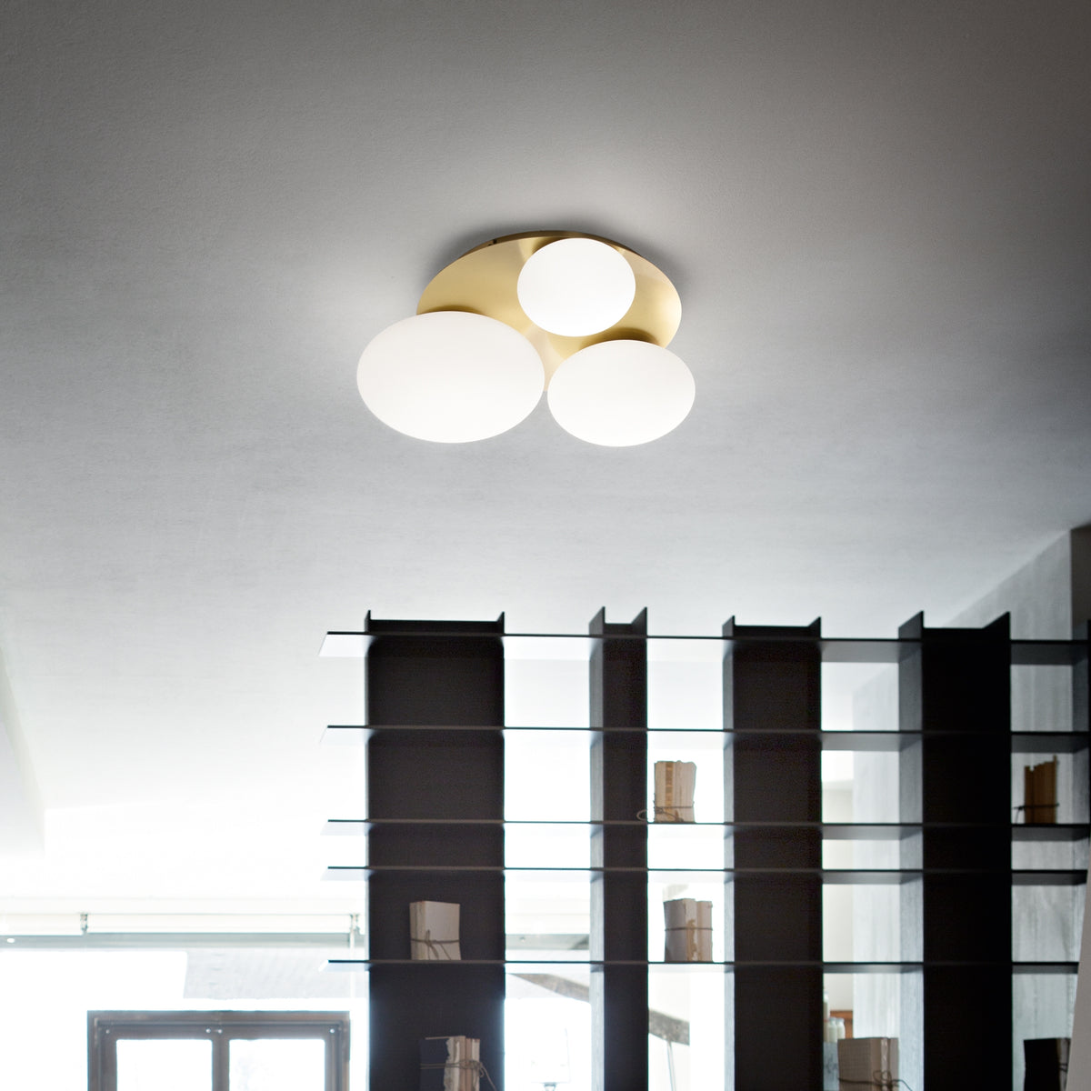 Plafonieră Ideal Lux Ninfea PL3, alamă, 293660