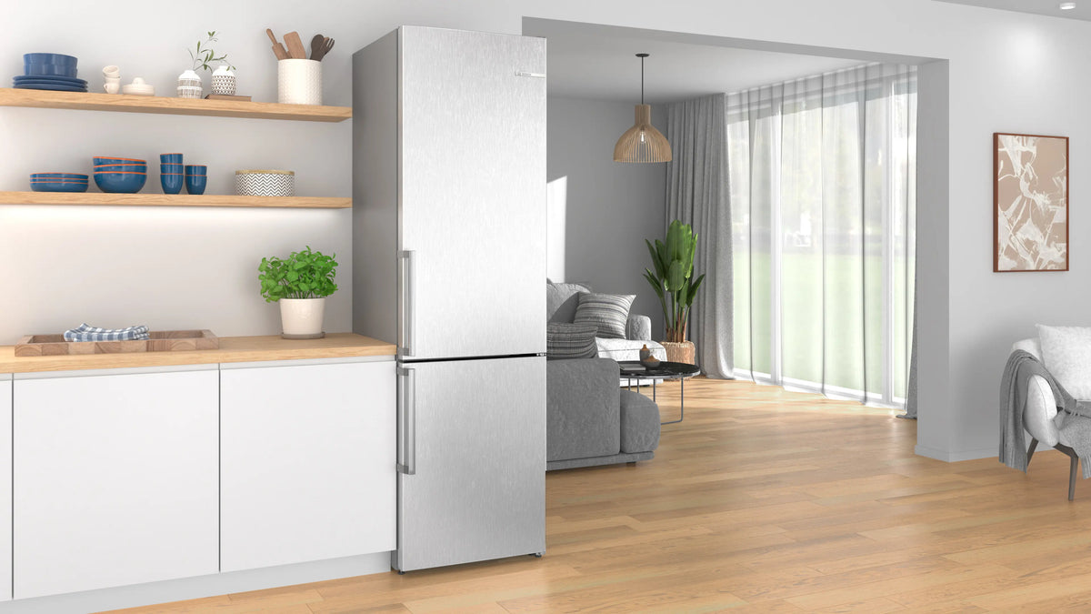 Combină frigorifică Bosch KGN39VLCW, Seria 4, 391 l, Total No Frost, inox