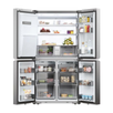Side by Side Cube Haier HCR7918EIMP , 601 l, Total No Frost, Clasa E, 177 cm / 90.8 cm , Dispenser apa si gheata, Platinum Inox