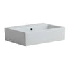 Lavoar Savini Due Linea 907120, montaj pe blat, alb, dreptunghiular, 48.5 cm