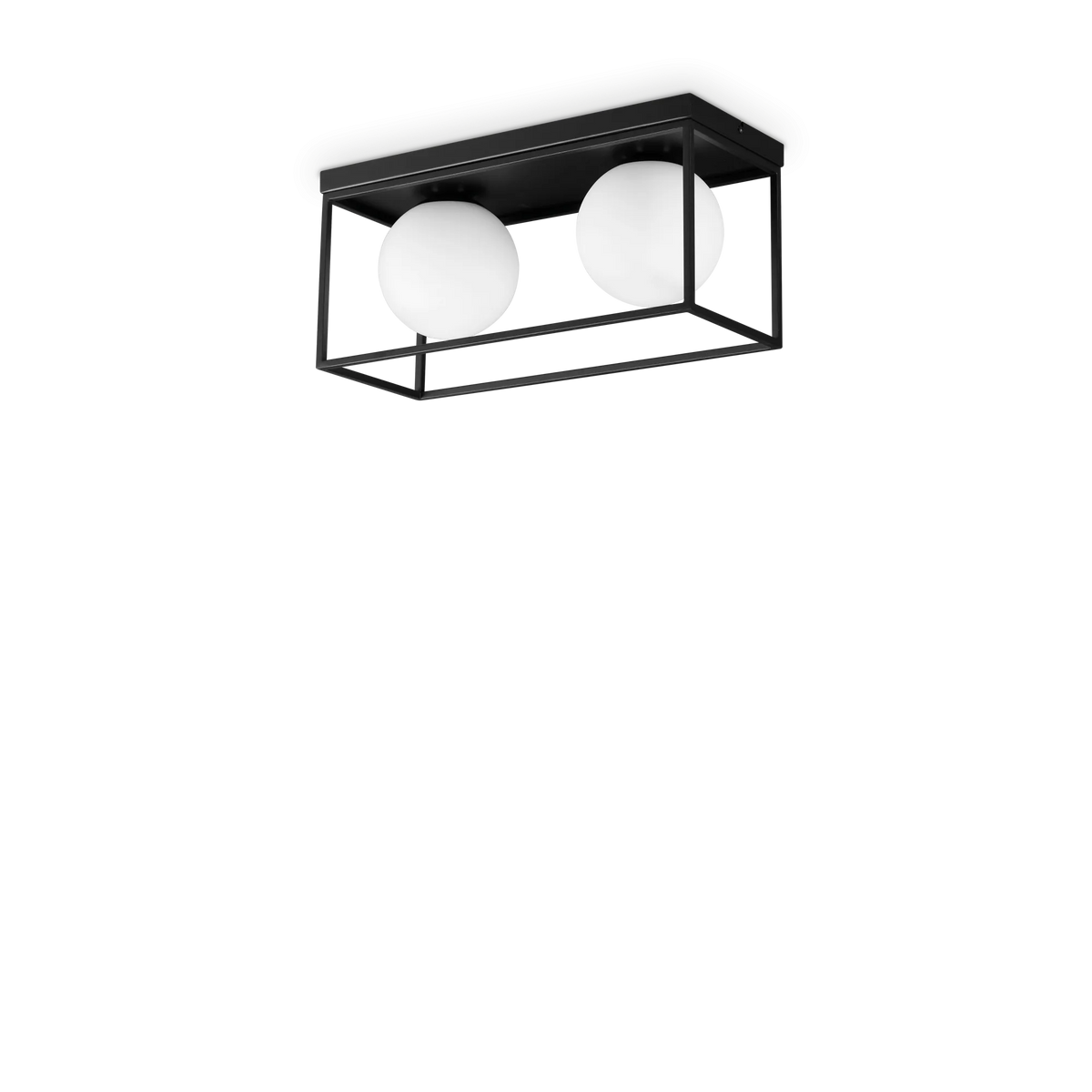 Plafonieră Ideal Lux Lingotto PL2, negru, 304137