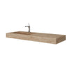 Lavoar suspendat Savini Due Idea 2623/26, cuva in stanga, stejar, rectangular, 120 cm