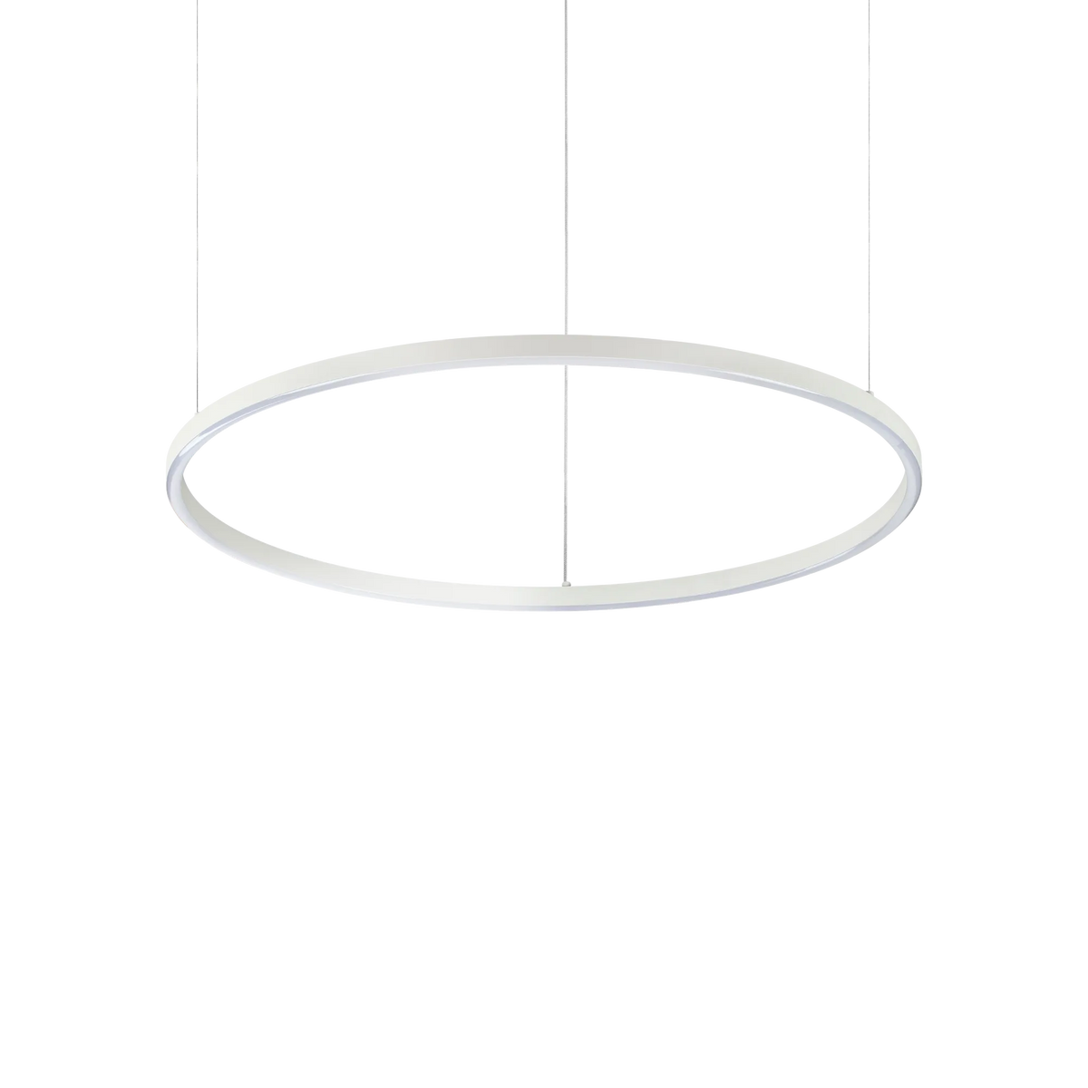 Lustră Ideal Lux Oracle Slim Round 3000K DALI, alb, Ø70 cm, 304403