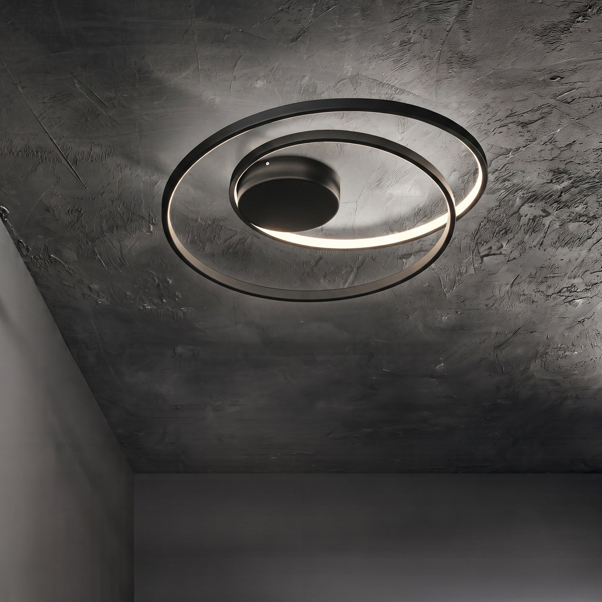 Plafonieră Ideal Lux Oz DALI 3000K, negru, 304526