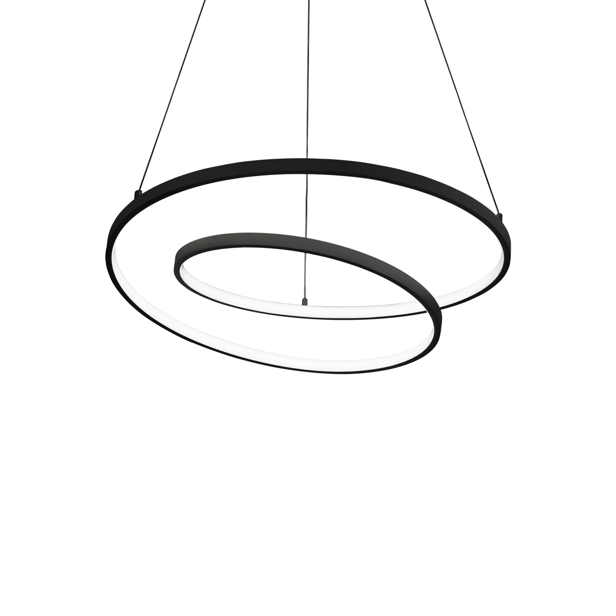 Lustră Ideal Lux Oz DALI 3000K, negru, Ø60 cm, 304557